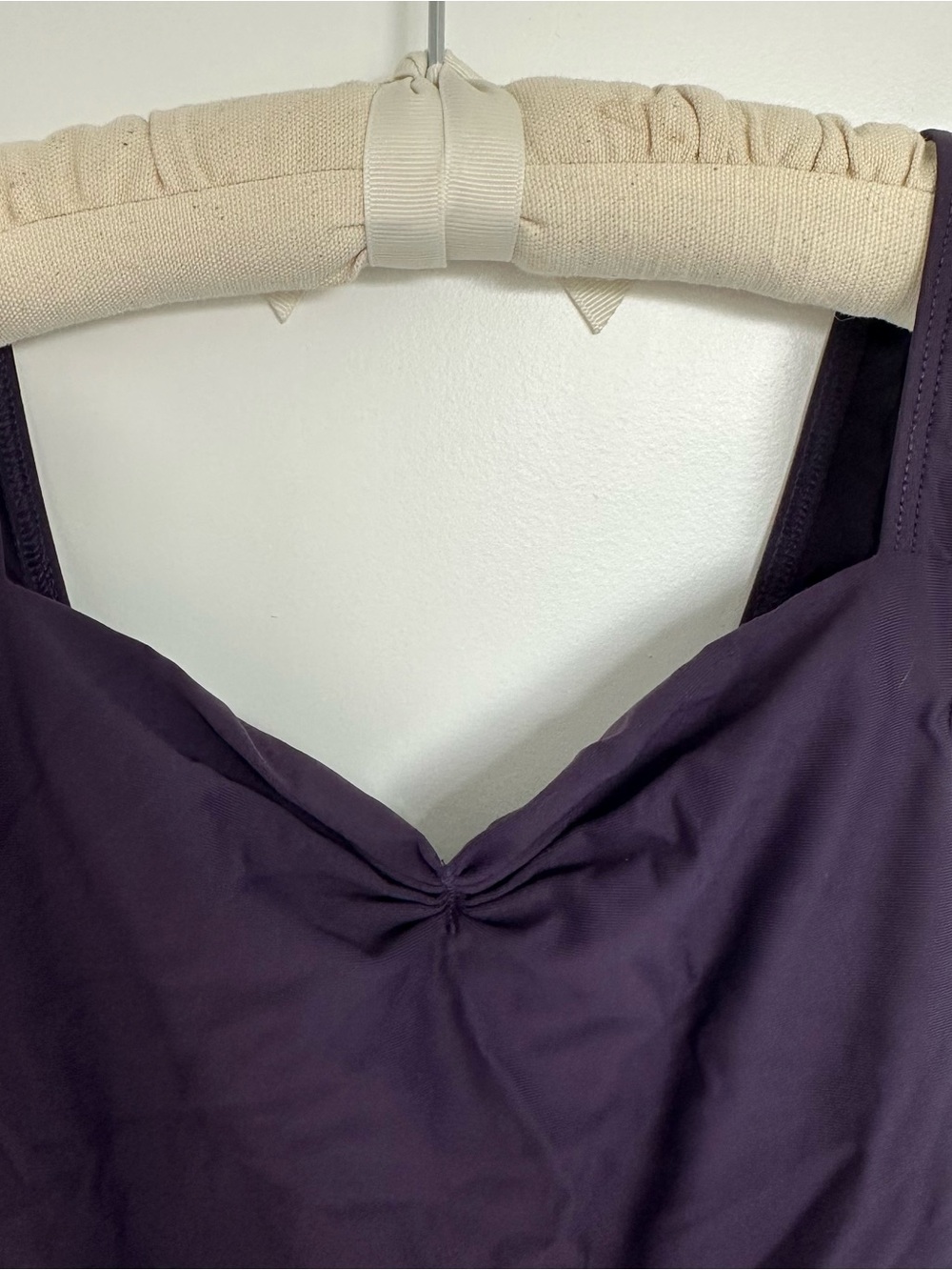 Wear Moi ballet/dance leotard Faustine in Prune size Medium-full front lining